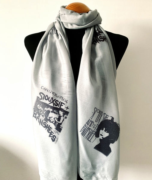 Siouxsie sioux inspired scarf with poster prints